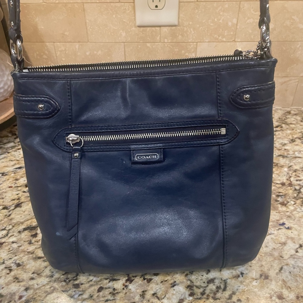 Coach Navy Blue Shoulder Bag - Picture 5 of 8